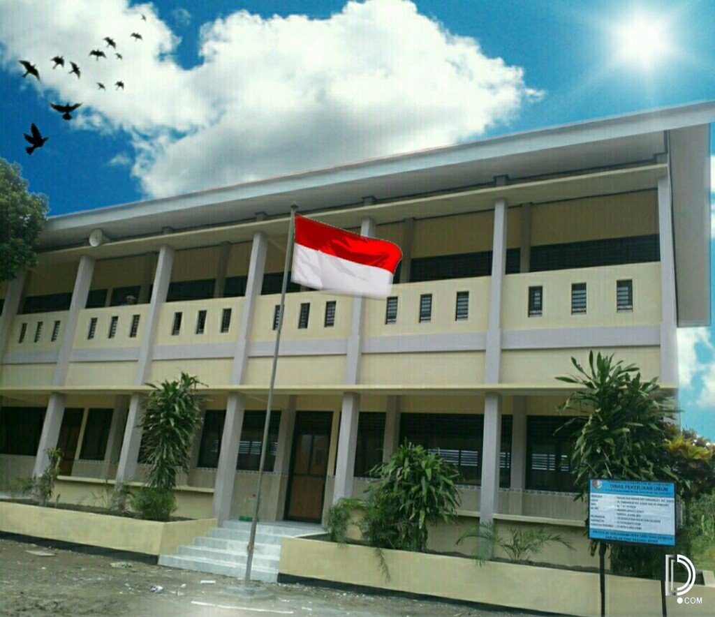  Gambar  Ilustrasi Gedung  Sekolah  Hilustrasi